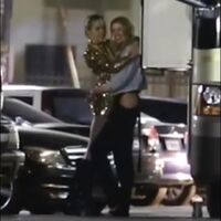 Miley Cyrus and Stella Maxwell making out