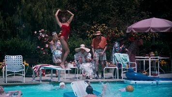 Nicolette Scorsese topless pool scene, Christmas Vacation