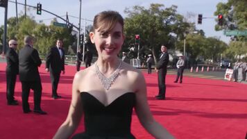 Alison Brie at the Golden Globes