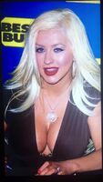 Christina Aguilera take HUGE ROPES of cum to her hot face and sexy tits!!!!
