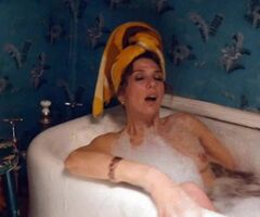 Marisa Tomei in a bathtub