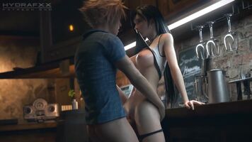 Tifa getting fucked standing