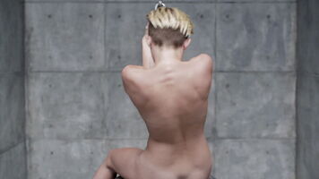 Miley Cyrus Naked for Wrecking Ball Music Video