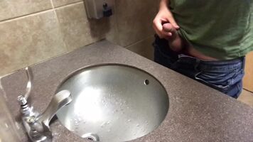 # 7 & 41 - piss all over public restroom and floor drain